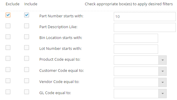 Report Filters - Exclude Selection