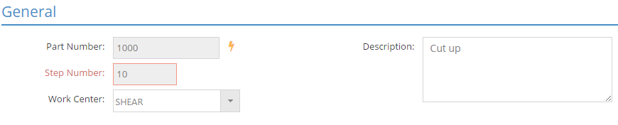 Work Step Details - General